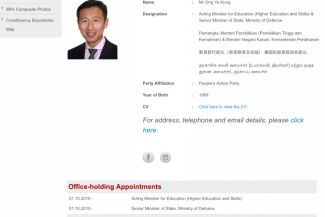 Member of Parliament's Profile