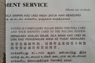Election Poll Card